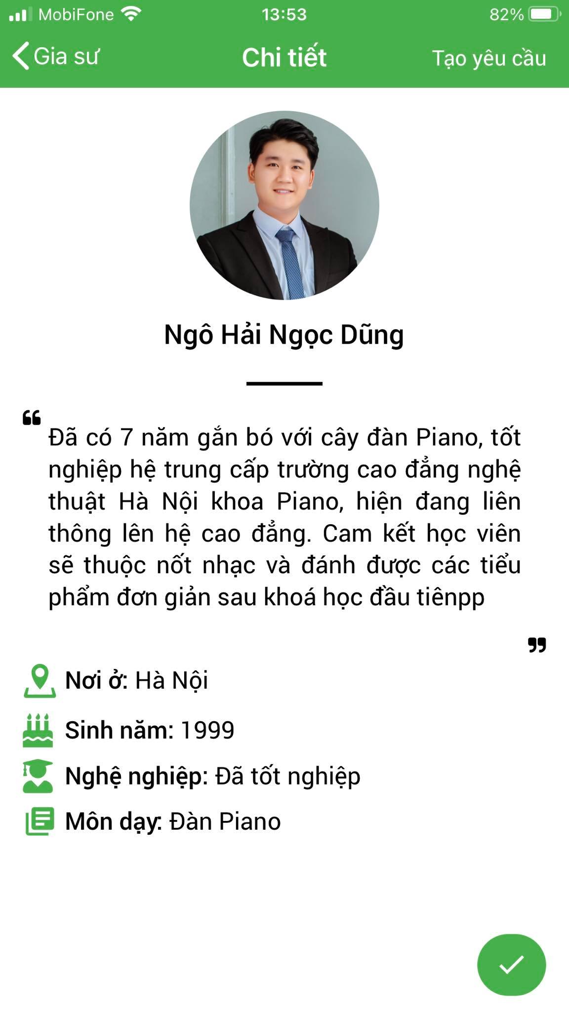 gia sư môn piano