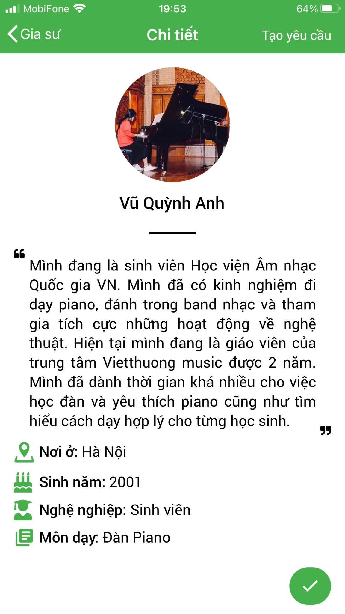 dạy kèm piano