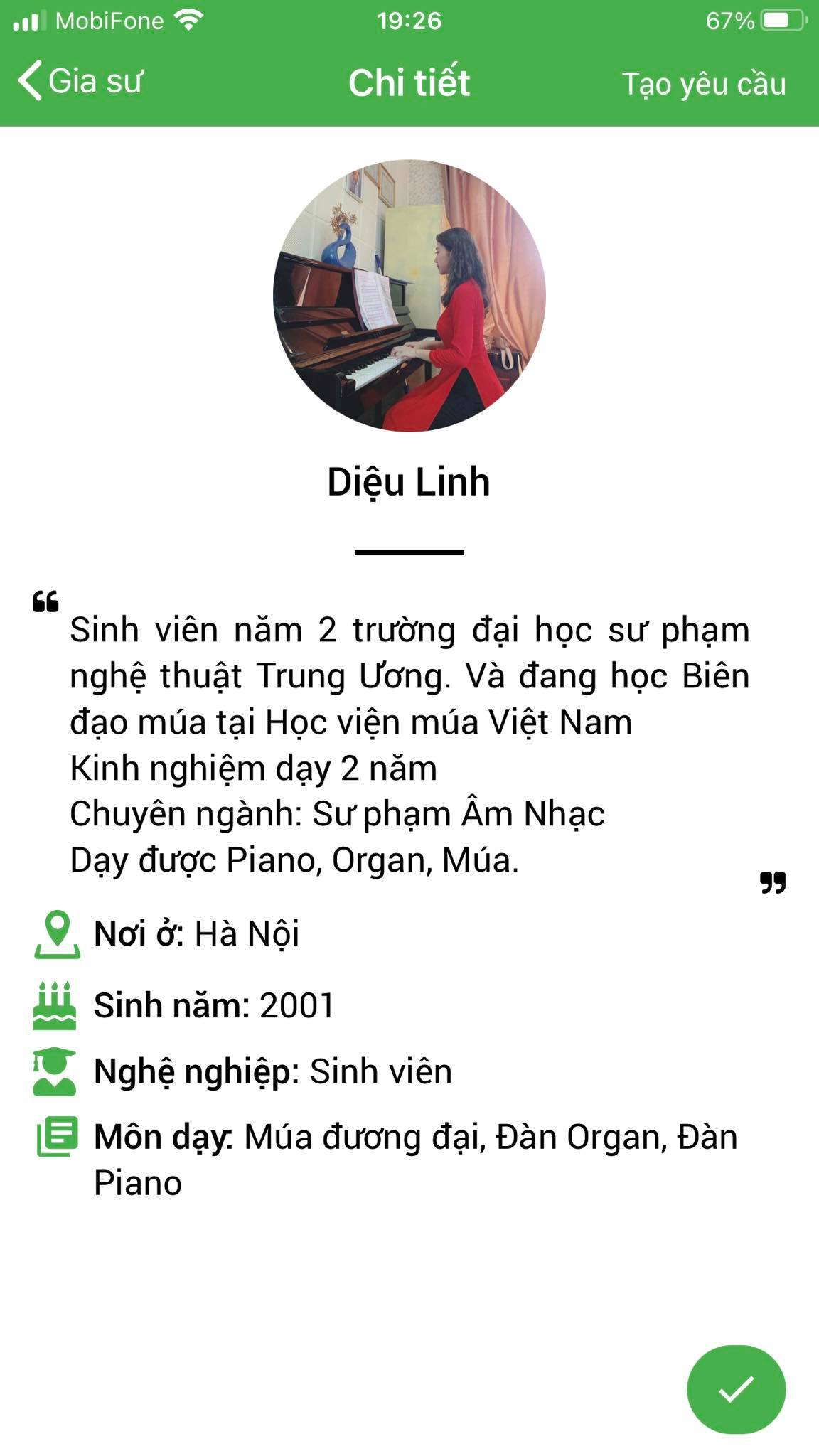 dạy kèm piano